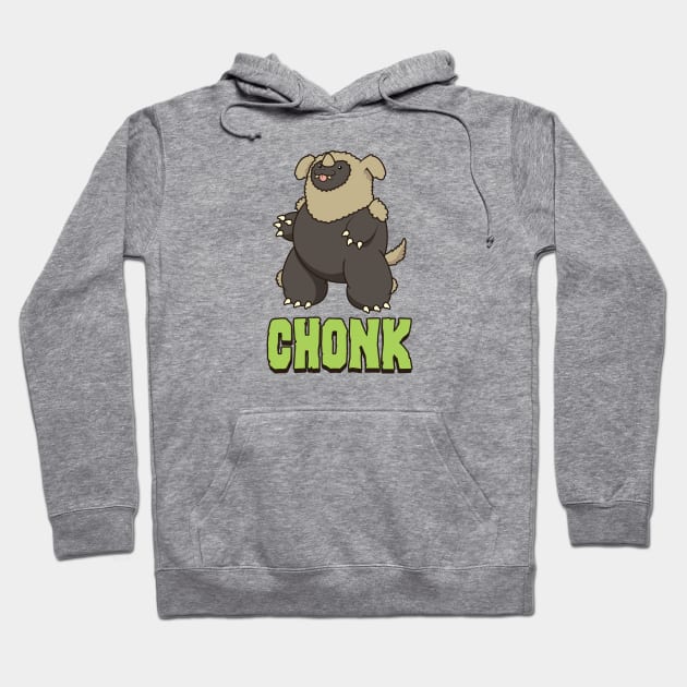 Dog-Man Chonk Hoodie by Gridcurrent